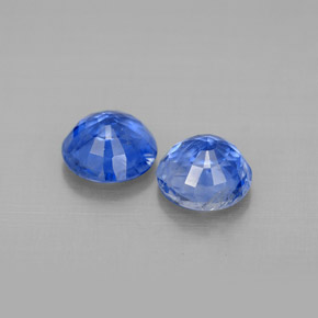 Pedras preciosas de cianita azul natural de  ct, corte redondo, VS-SI