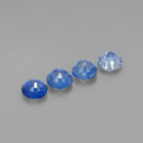 Pedras preciosas de cianita azul natural de  ct, corte redondo, VS-SI