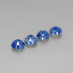 Pedras preciosas de cianita azul natural de  ct, corte redondo, VS-SI