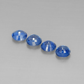 Pedras preciosas de cianita azul natural de  ct, corte redondo, VS-SI