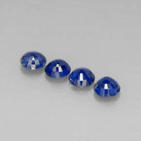 Pedras preciosas de cianita azul natural de  ct, corte redondo, VS-SI