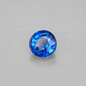 Cianita azul natural 1,18ct, corte redondo, VS-SI