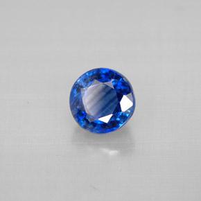 Cianita azul natural 1,37ct, corte redondo, VS-SI