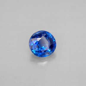 Cianita azul natural 1,05ct, corte redondo, VS-SI