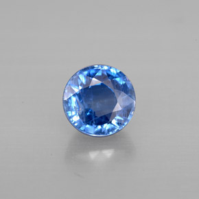 Dianita Azul Natural 1.24ct, Corte Redondo, VS-SI