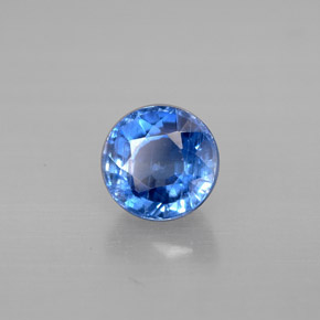 Dianita Azul Natural 1.24ct, Corte Redondo, VS-SI