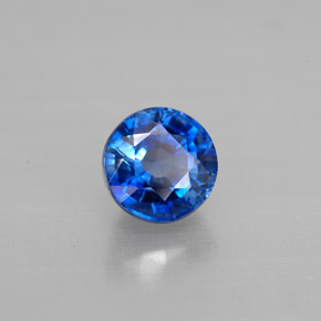 Cianita azul natural 1,34ct, corte redondo, VS-SI