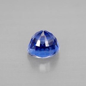 Cianita azul natural 1,34ct, corte redondo, VS-SI