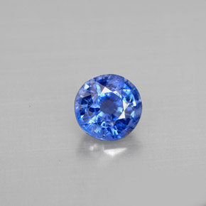 Cianita azul natural 0,97ct, corte redondo, VS-SI