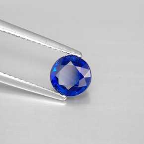 Cianita azul natural 1,08ct, corte redondo, VS-SI