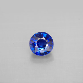 Cianita azul natural 1,23ct, corte redondo, VS-SI