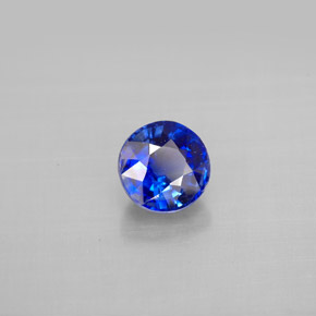 Cianita azul natural 1,23ct, corte redondo, VS-SI