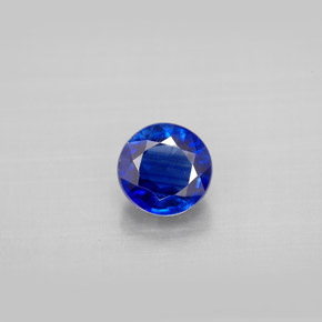 Cianita azul natural 1,31ct, corte redondo, VS-SI
