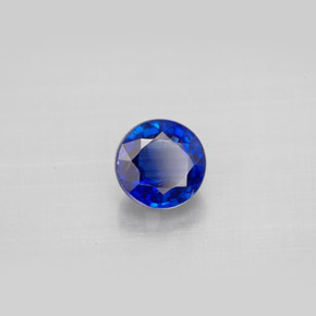 Cianita azul natural 1,31ct, corte redondo, VS-SI