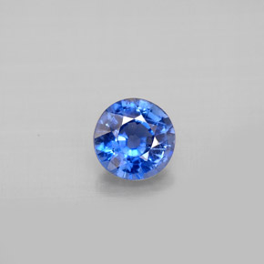 Cianita azul natural 0,85ct, corte redondo, VS-SI