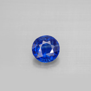 Cianita azul natural 1,00ct, corte redondo, VS-SI