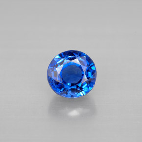 Cianita azul natural 1,45ct, corte redondo, VS-SI