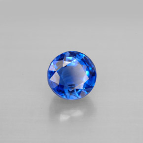 Cianita azul natural 1,45ct, corte redondo, VS-SI