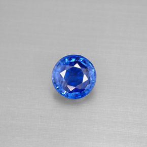 Cianita azul natural 1,13ct, corte redondo, VS-SI