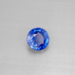 Cianita azul natural 1,13ct, corte redondo, VS-SI