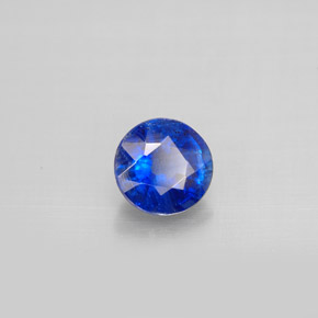 Cianita azul natural 0,99ct, corte redondo, VS-SI