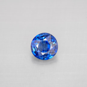 Cianita azul natural 1,03ct, corte redondo, VS-SI