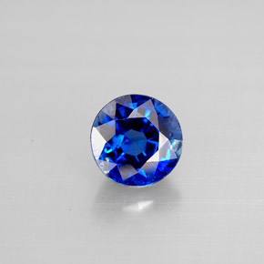 Cianita azul natural 1,16ct, corte redondo, VS-SI