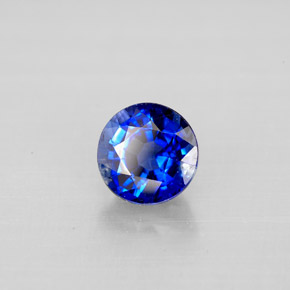 Cianita azul natural 1,16ct, corte redondo, VS-SI