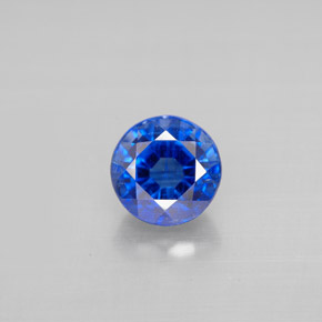 Cianita azul natural 1,30ct, corte redondo, VS-SI