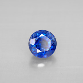 Cianita azul natural 1,30ct, corte redondo, VS-SI