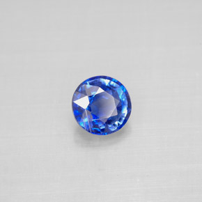Cianita azul natural 1,00ct, corte redondo, VS-SI