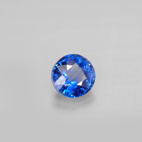 Cianita azul natural 1,02ct, corte redondo, VS-SI