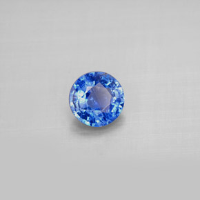 Cianita azul natural 0,92ct, corte redondo, VS-SI