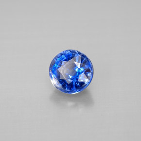 Cianita azul natural 1,20ct, corte redondo, VS-SI