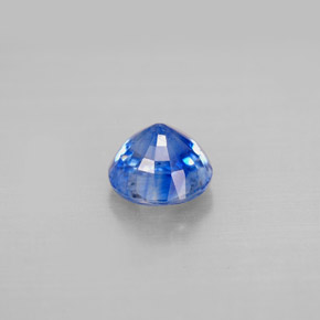 Cianita azul natural 1,20ct, corte redondo, VS-SI