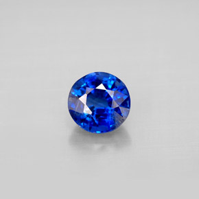 Cianita azul natural 1,19ct, corte redondo, VS-SI