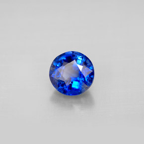 Cianita azul natural 1,19ct, corte redondo, VS-SI