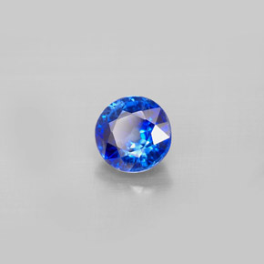 Cianita azul natural 1,12ct, corte redondo, VS-SI