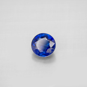 Cianita azul natural 1,09ct, corte redondo, VS-SI