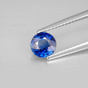 Cianita azul natural 0,93ct, corte redondo, VS-SI