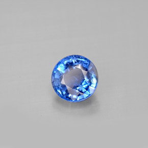 Dianita Azul Natural 1.24ct, Corte Redondo, VS-SI