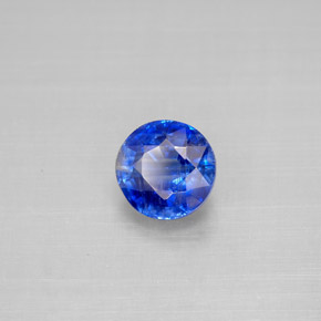 Cianita azul natural 1,19ct, corte redondo, VS-SI