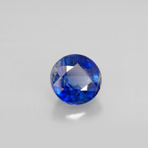 Cianita azul natural 1,21ct, corte redondo, VS-SI