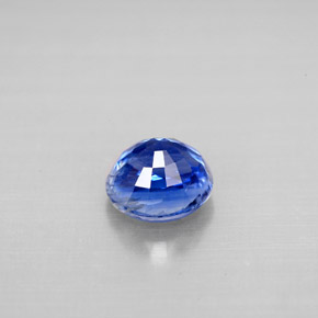 Cianita azul natural 1,21ct, corte redondo, VS-SI