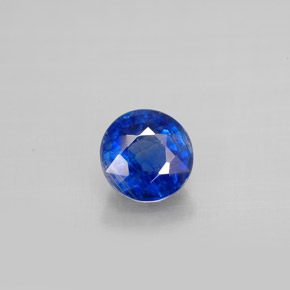 Cianita azul natural 1,20ct, corte redondo, VS-SI