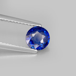 Cianita azul natural 0,97ct, corte redondo, VS-SI