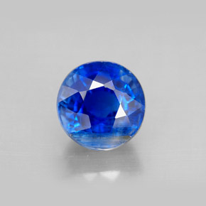 Cianita azul natural 2,71ct, corte redondo, SI
