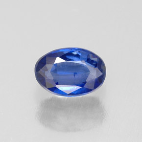 Cianita azul natural 0,69ct, corte oval, VS-SI