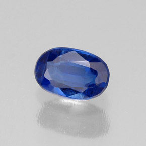 Cianita azul natural 0,72ct, corte oval, VS-SI