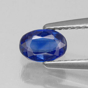 Cianita azul natural 0,72ct, corte oval, VS-SI
